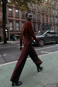 HIGH-WAISTED WIDE-LEG PANTS