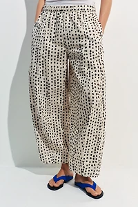 PANTALON STYLE PYJAMA À POIS ZW COLLECTION