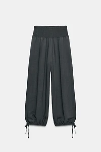 ELASTIC WAIST BAGGY PANTS