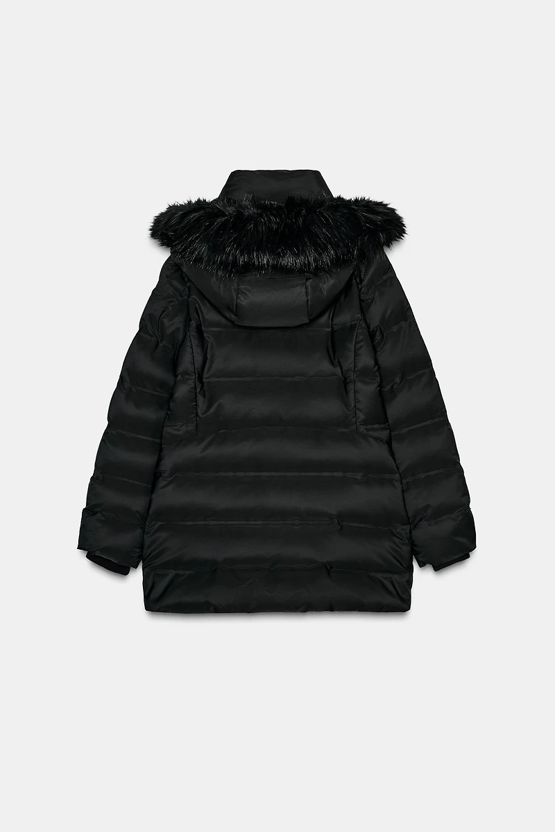 WATER REPELLENT WINDPROOF HOODED DOWN JACKET
