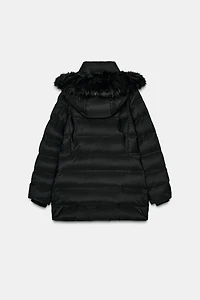 WATER REPELLENT WINDPROOF HOODED DOWN JACKET