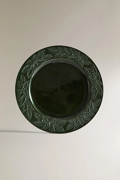 PLAIN CHRISTMAS LEAF CHARGER