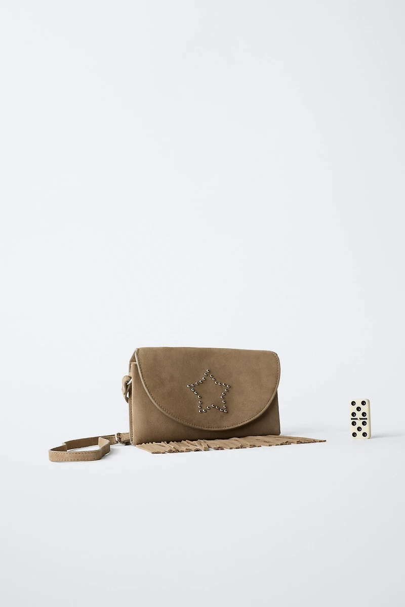 FRINGED LEATHER BAG
