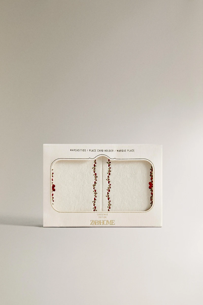 SET OF CHRISTMAS CARD PLACEHOLDERS (SET OF 10)