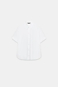 SHORT SLEEVE POPLIN SHIRT