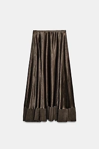 ZW COLLECTION LIMITED EDITION SATIN EFFECT MIDI SKIRT