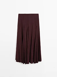 Flowing midi skirt with godet details - STUDIO