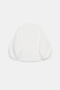 CHEMISE À MANCHES BOUFFANTES EN LIN