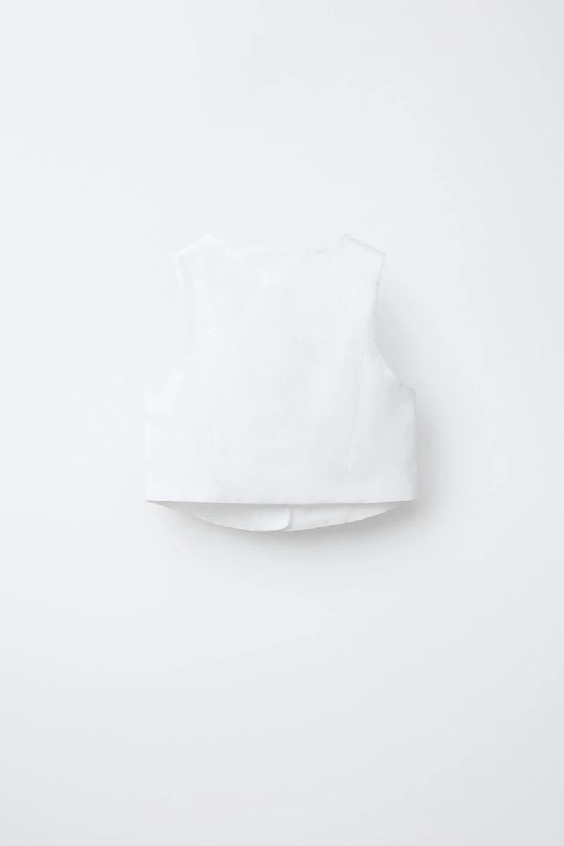 GILET 100 % LIN