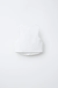GILET 100 % LIN