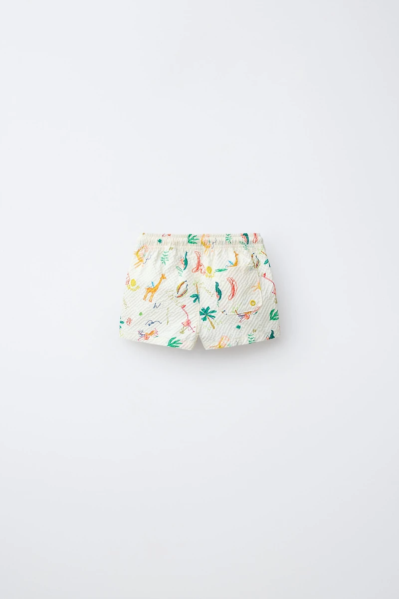 2-6 ANS/ SHORT DE BAIN ANIMAUX