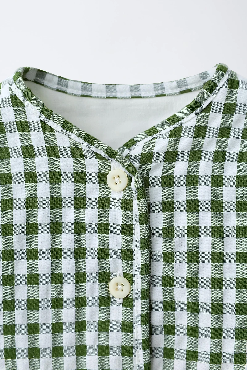 GINGHAM CHECK JACKET