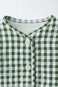 GINGHAM CHECK JACKET