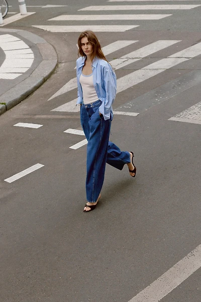 JEAN Z1975 LOOSE FIT TAILLE HAUTE AGRAFES