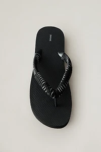 TOE-POST LACE-UP SANDALS