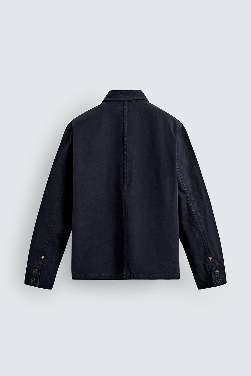 REGULAR FIT DENIM OVERSHIRT