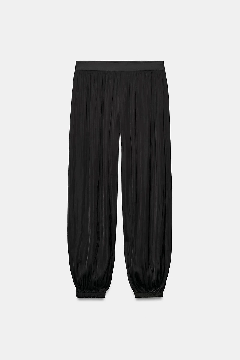 PANTALON BOUFFANT SATINÉ