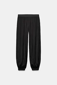 PANTALON BOUFFANT SATINÉ