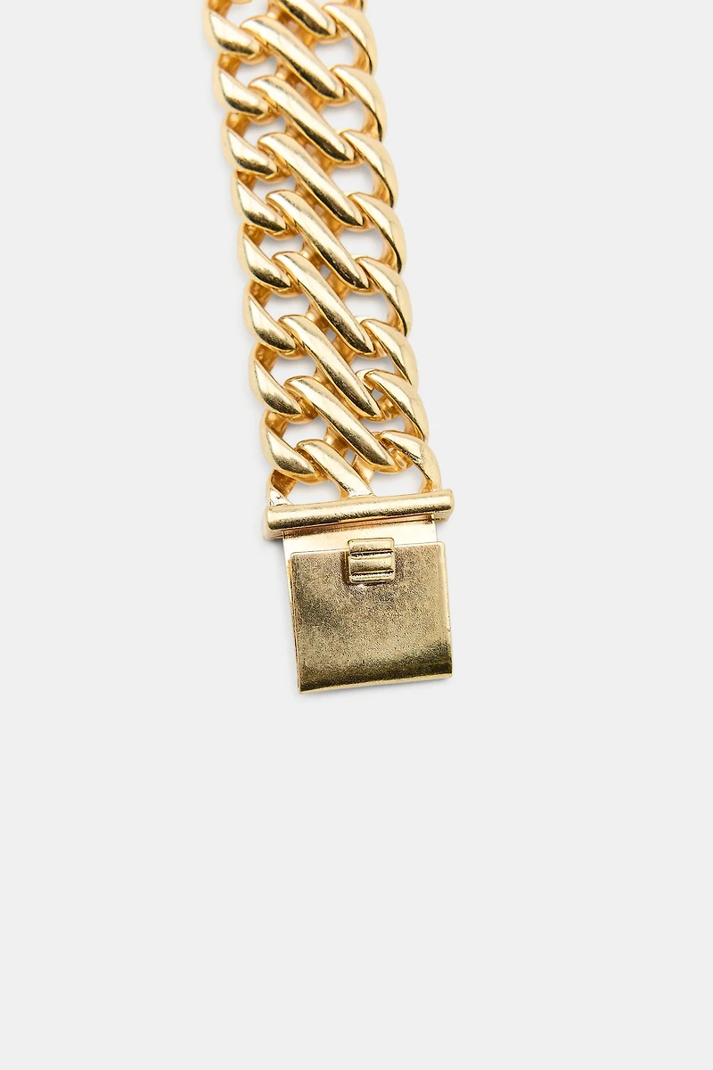 PACK OF 2 CHUNKY METAL BRACELETS
