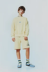 TEXT JOGGING SHORTS