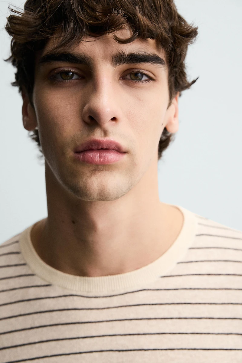 LINEN-COTTON STRIPED JUMPER