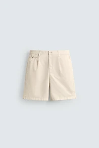 SHORT REGULAR FIT AVEC PLIS