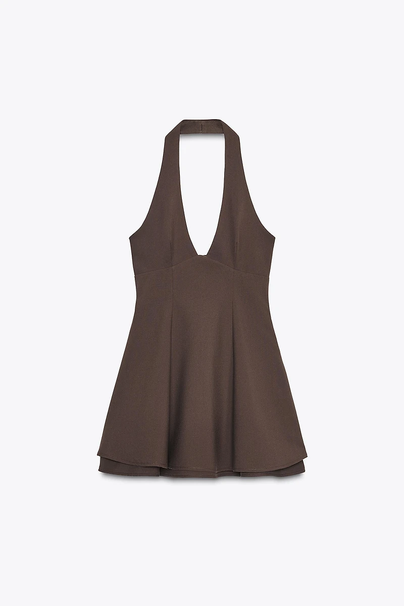 HALTER TWO-LAYER DRESS