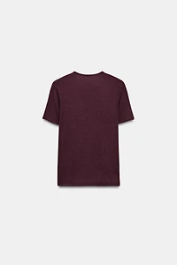 SHORT SLEEVE BUTTON T-SHIRT