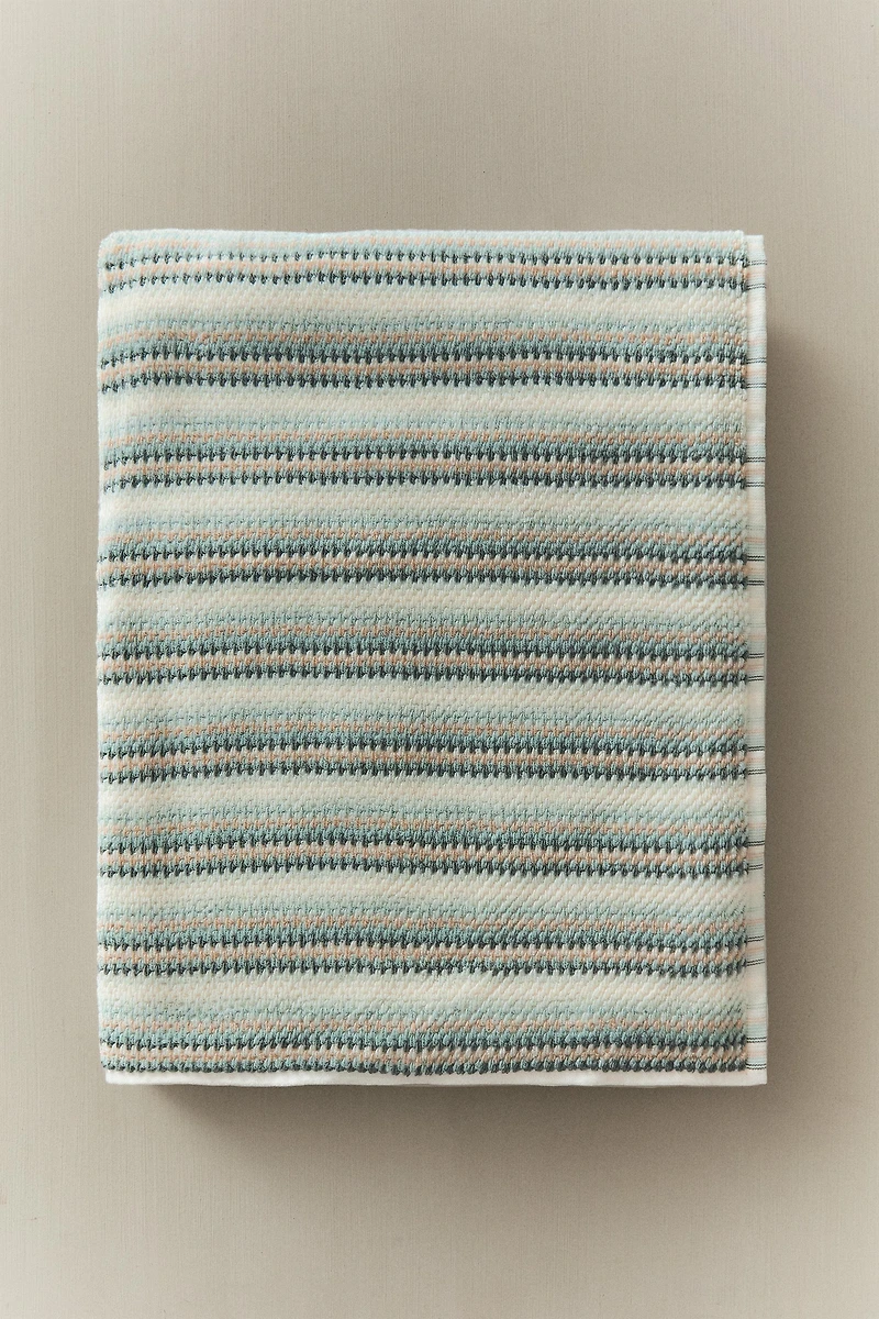 COTTON STRIPED BATH TOWEL