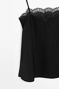 Lace camisole top