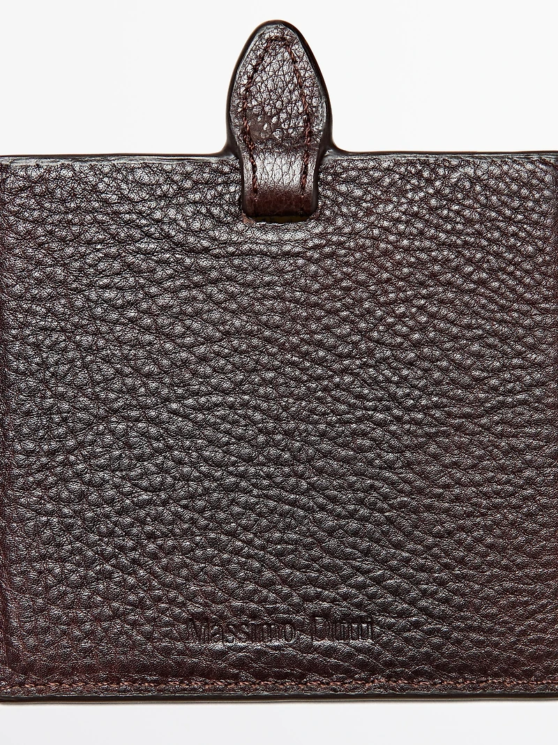 Nappa leather case with mirror