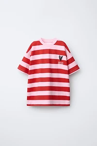 HEART STRIPED T-SHIRT