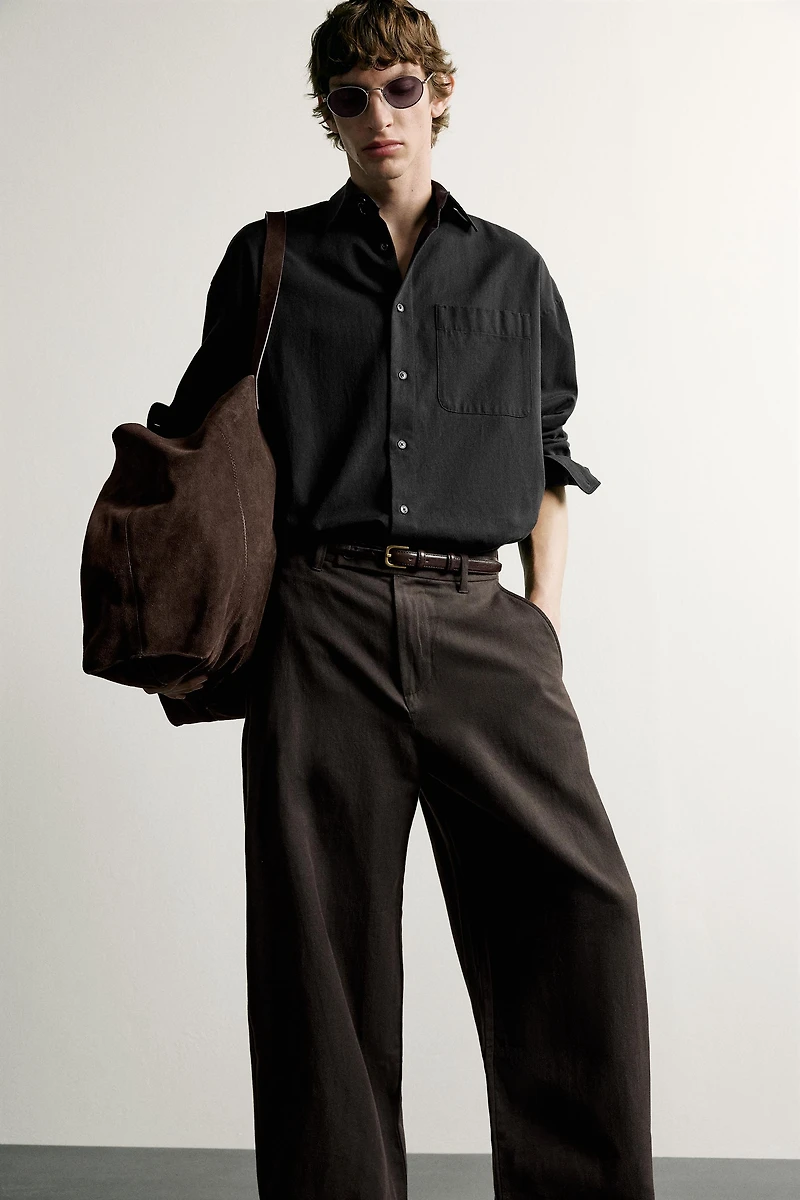 BARREL-FIT PANTS