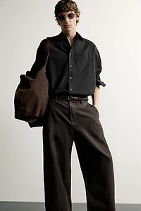 BARREL-FIT PANTS