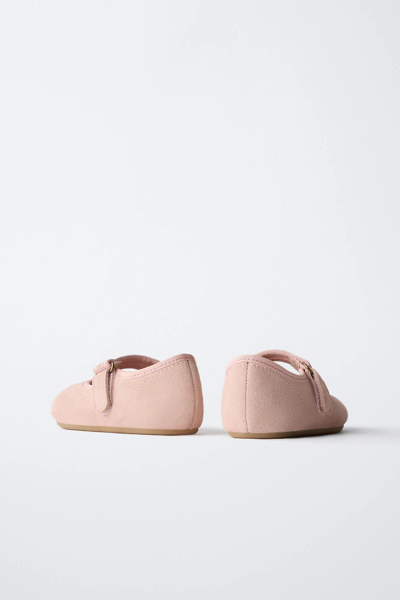 BAREFOOT LEATHER BALLET FLATS