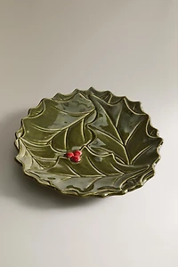 CHRISTMAS HOLLY PORCELAIN SIDE PLATE