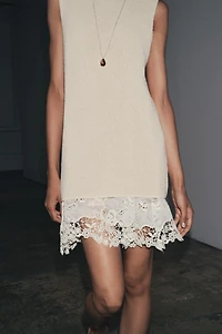 COMBINATION KNIT DRESS
