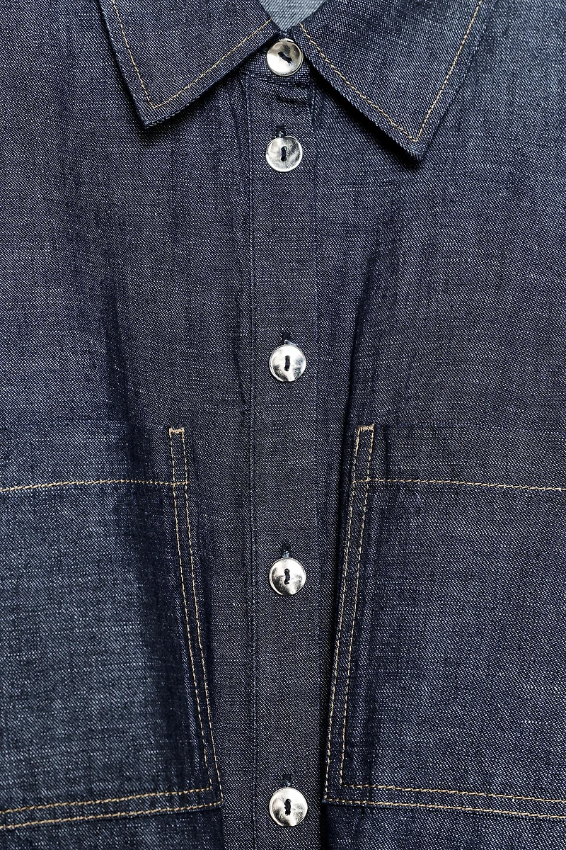 LINEN SAFARI SHIRT
