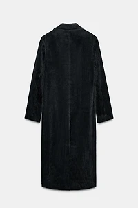 LONG CORDUROY COAT ZW COLLECTION LIMITED EDITION