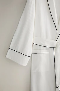ROBE DE CHAMBRE JACQUARD RAYURES