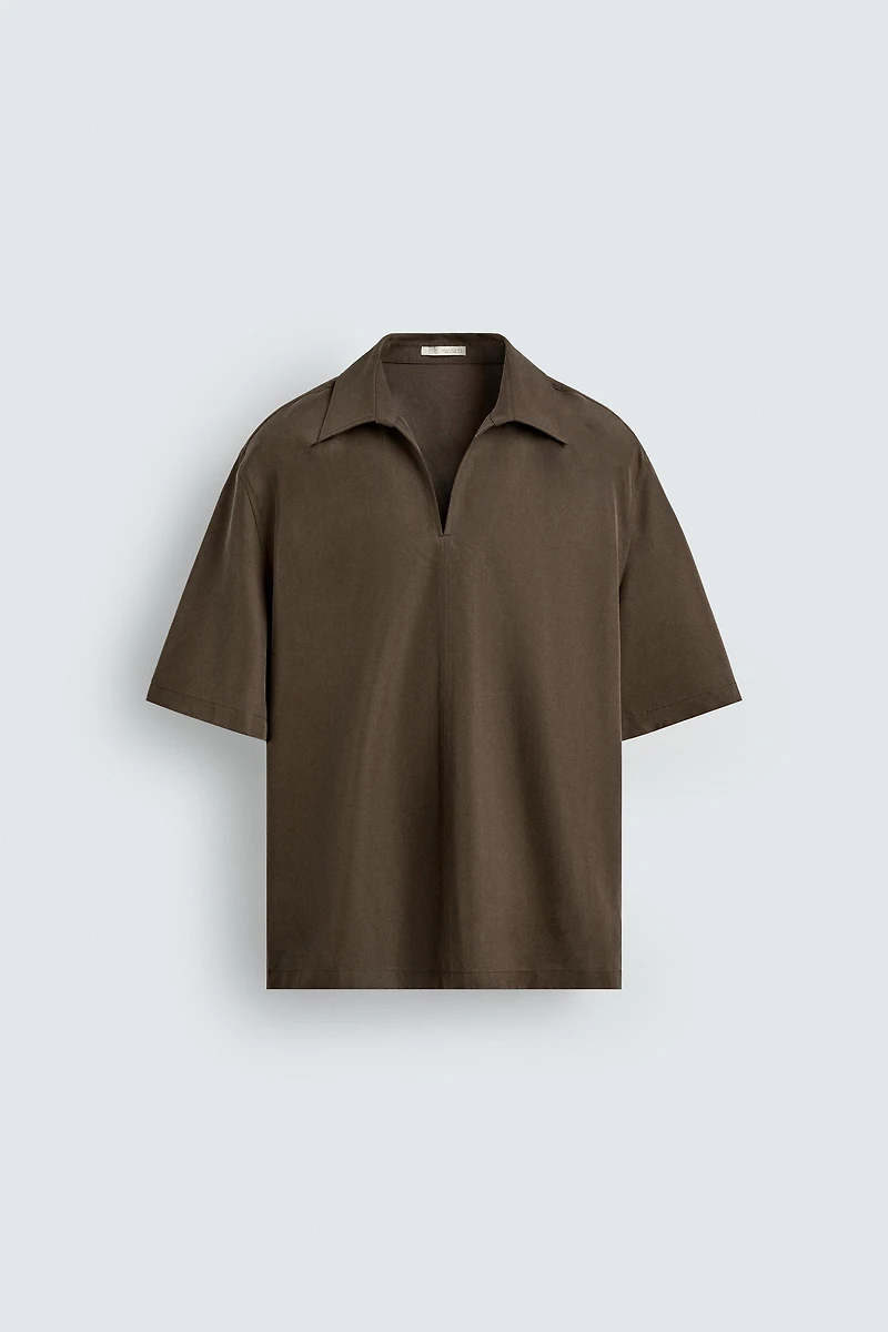 FLOWY POLO SHIRT