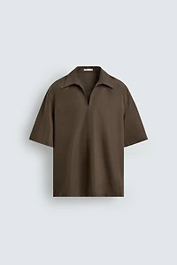 FLOWY POLO SHIRT