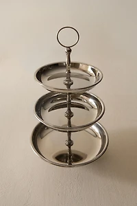 STEEL TIERED SERVING STAND