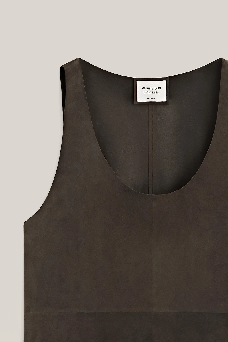 Suede leather strappy top - LIMITED EDITION