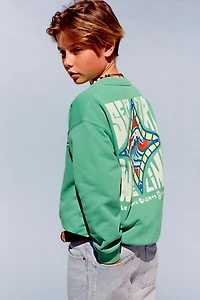 SURF PRINT SWEATSHIRT