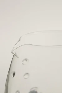 FISH AND BUBBLE BOROSILICATE GLASS PITCHER