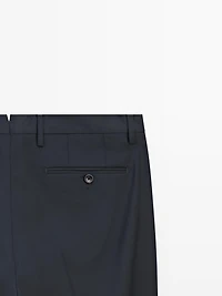 Pantalon de costume en laine froide
