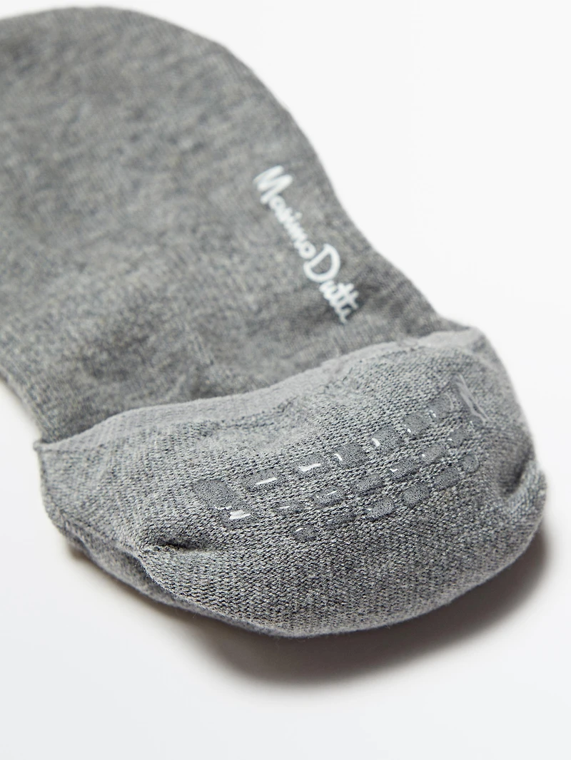 Pack of 3 pairs no-show cotton blend socks