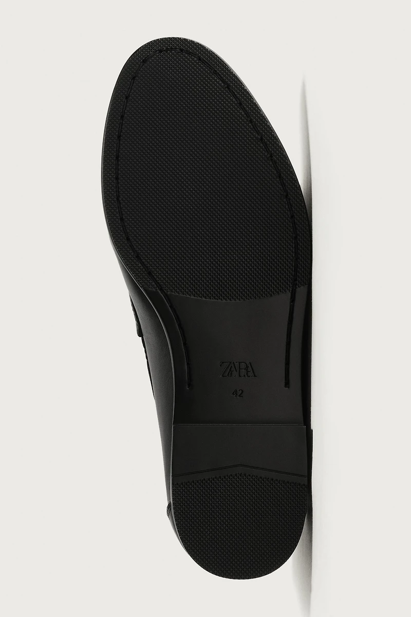 LEATHER PENNY LOAFERS