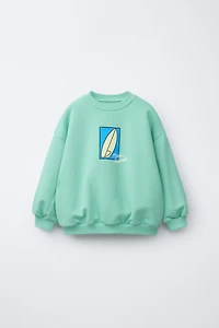 SURF PRINT SWEATSHIRT